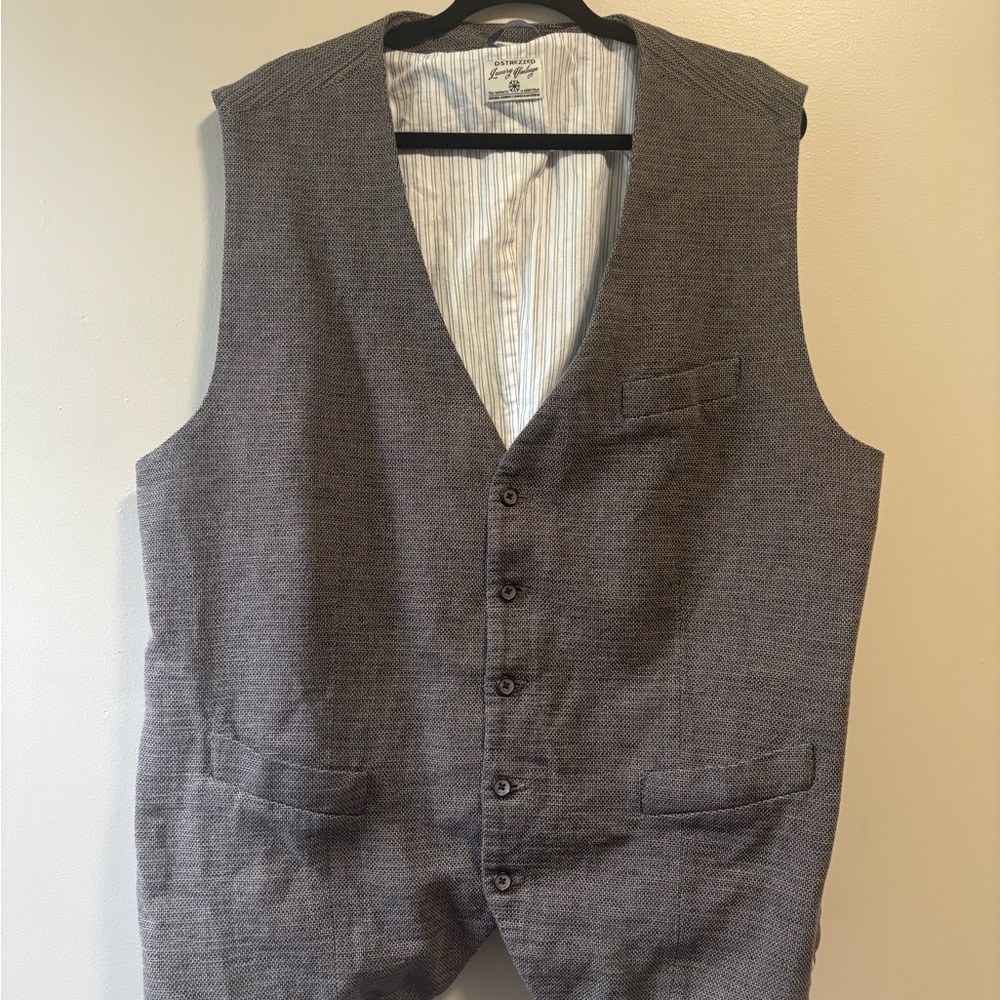 Joseph Abboud Gray Waistcoat Classic Tailored Design - Picture 1 of 4